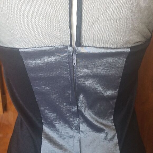 Wishes, Wishes, Wishes Black and Grey Dress, sz 7 - Picture 5 of 5